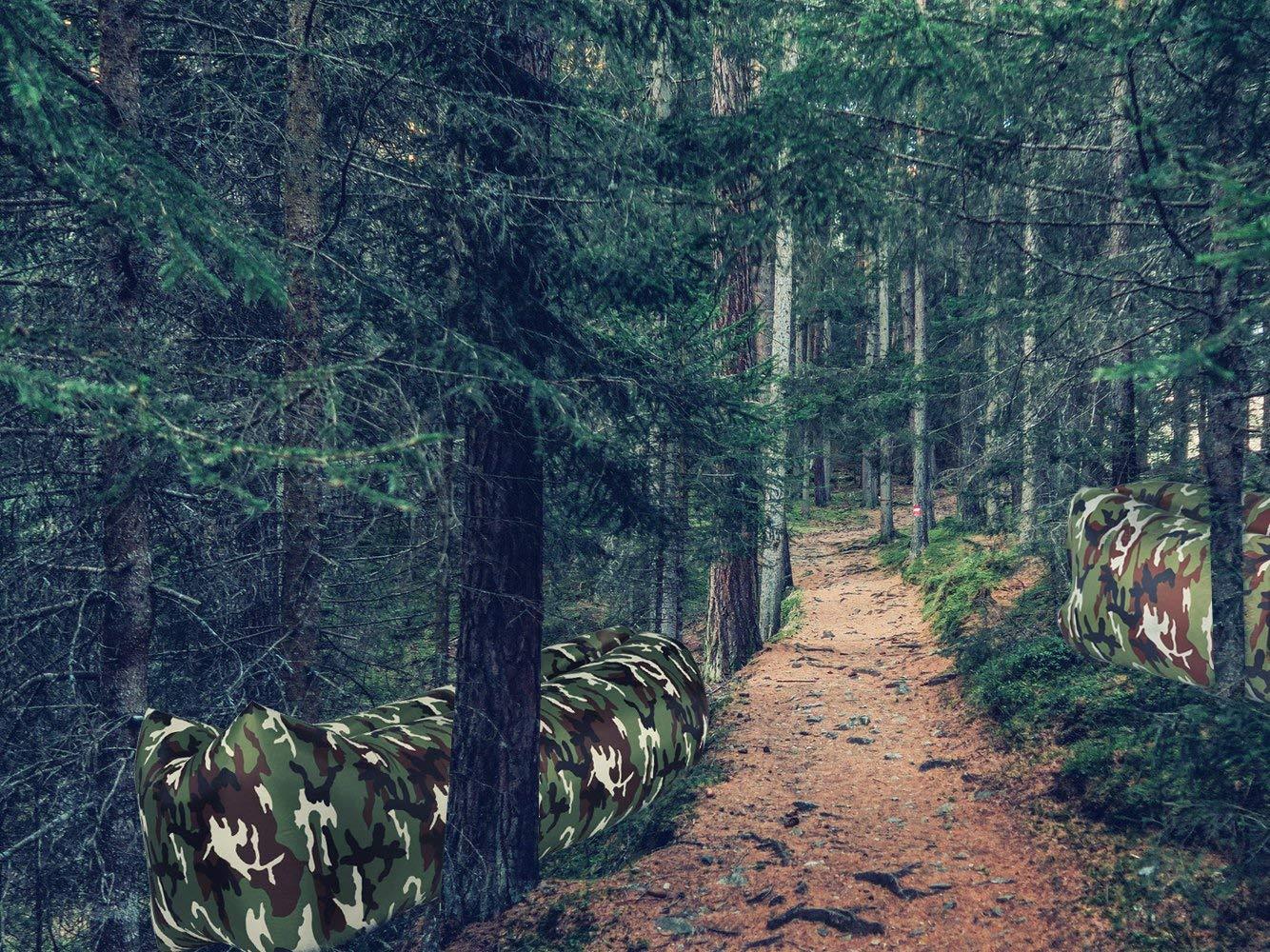 yeacar Inflatable Lounger Air Sofa Portable Waterproof Indoor or Outdoor Infl...