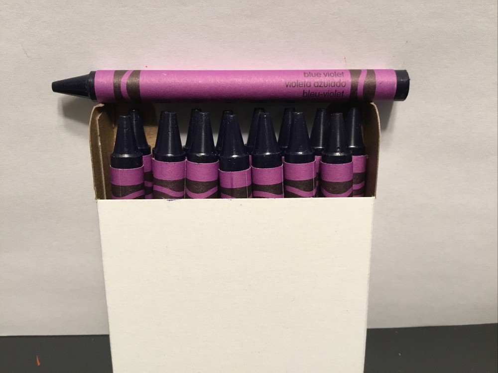 (16) Crayola Crayons (blue violet) BULK