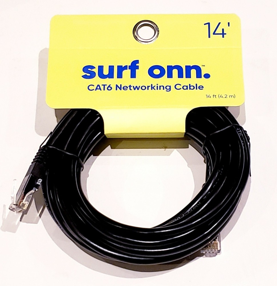 Onn Ethernet Cat6 Networking Cable - 14 Feet