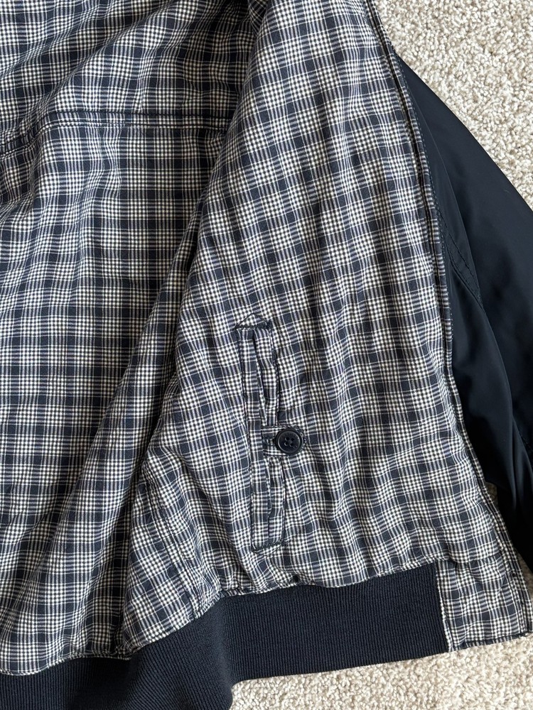 GAP Boys Jacket Size Medium Blue Plaid Reversible