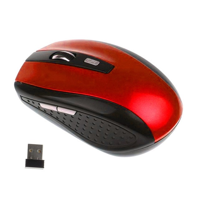 BLACK WIRELESS CORDLESS 2.4ghZ MOUSE USB DONGLE OPTICAL SCROLL FOR PC LAPTOP MAC