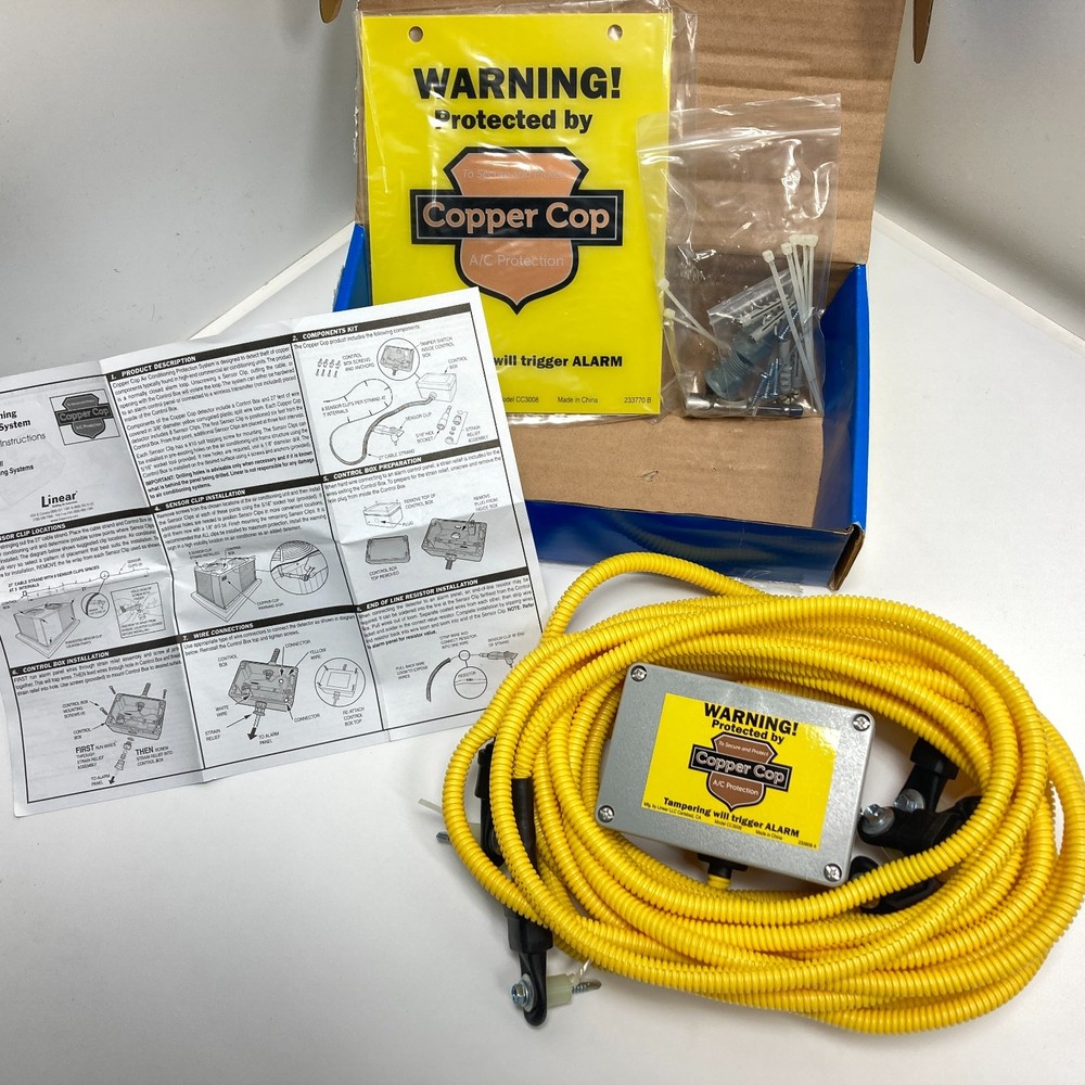 Linear Security CC3008 Copper Cop A/C Tamper Detector for Alarm Systems SEALED
