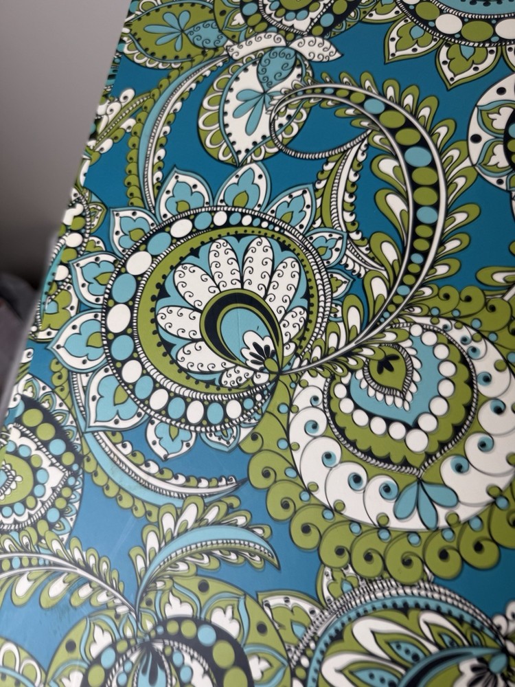 Vera Bradley Peacock Clipboard And Note Pad Set EUC