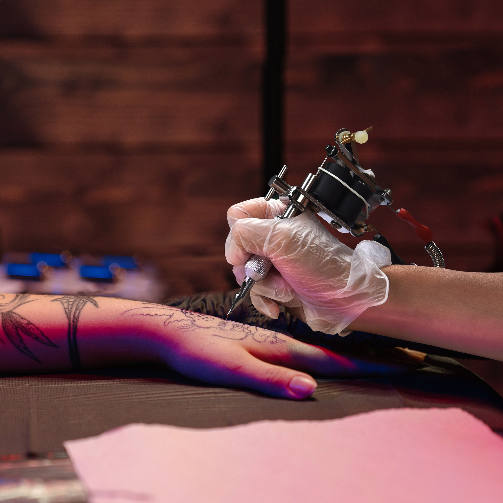 Complete Tattoo Kit 2 Machine Guns 40 Ink Power Supply Needles Grip for Beginner