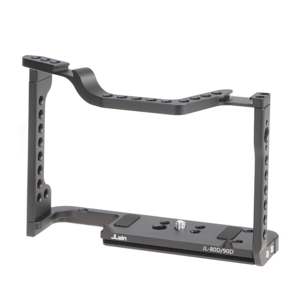 Camera Frame Cage w Cold Shoe with Top Handle Grip for Canon EOS 80D 90D Camera
