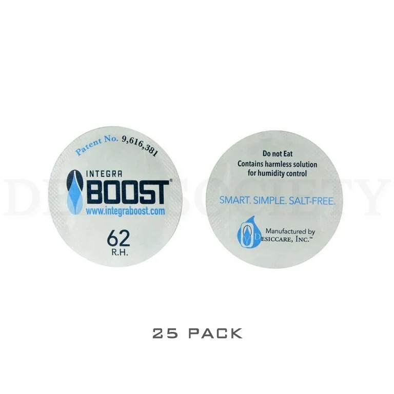 Integra Boost Humidity Cap Pack 45mm 62% Choose 25, 50, or 100 Pack