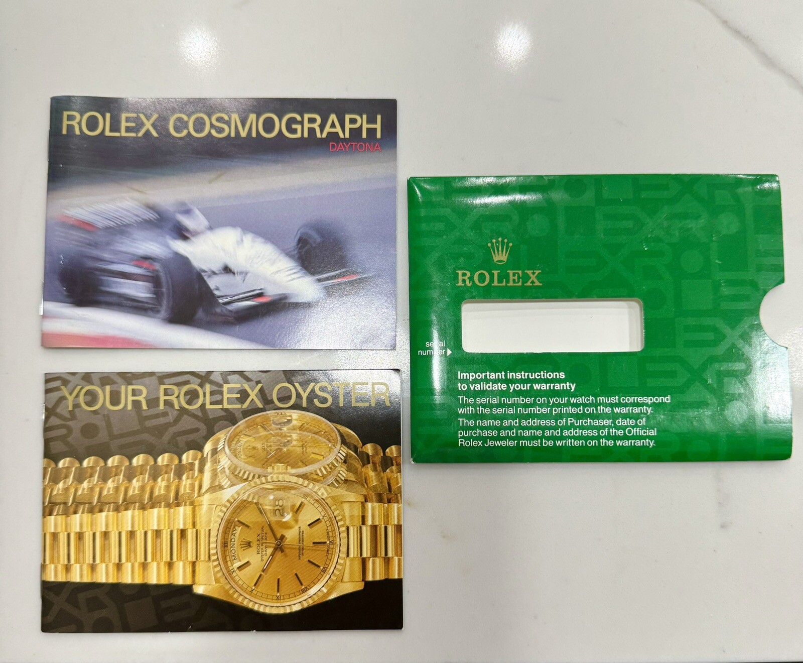 Authentic Rolex Daytona Booklet Manual 16528 16520 16523 16518 Year 1995 Clean