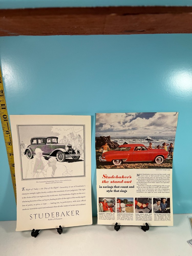 Vintage National Geographical Studebaker Advertisements