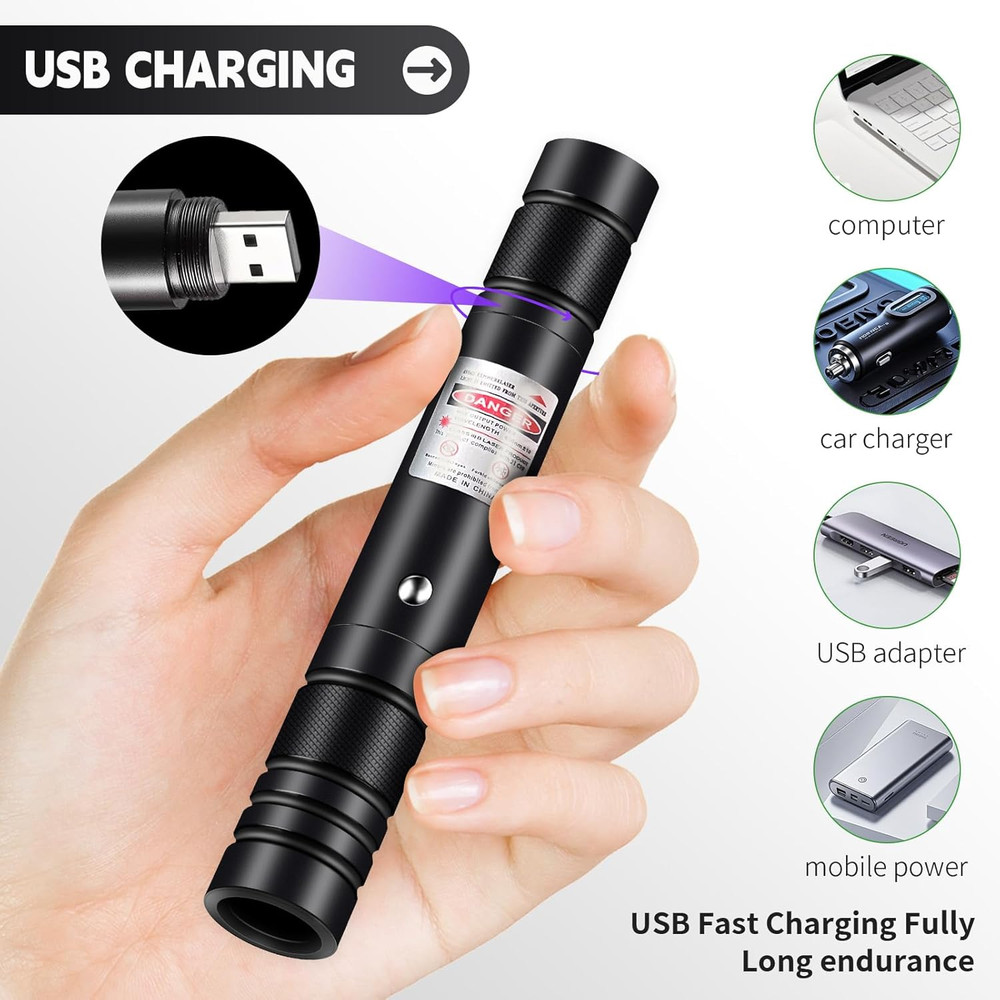 Laser Pointer High Power, Purple Laser Pointer Indicator Light, Long Range Lazer