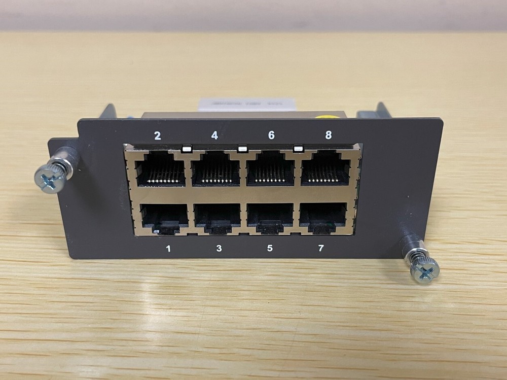 MOXA PM-7200-8TX 8-Port Ethernet Networking Interface Module Rev 1.1