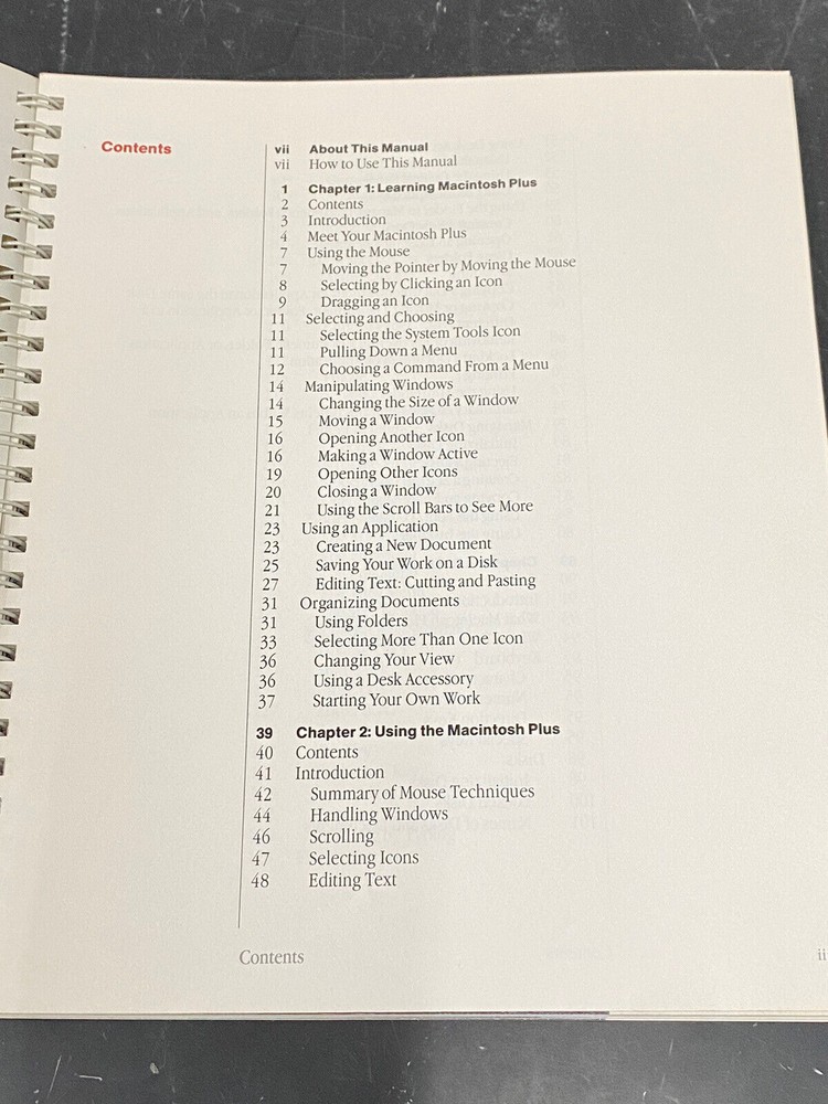 Vintage Manual - Apple macintosh plus computer manual