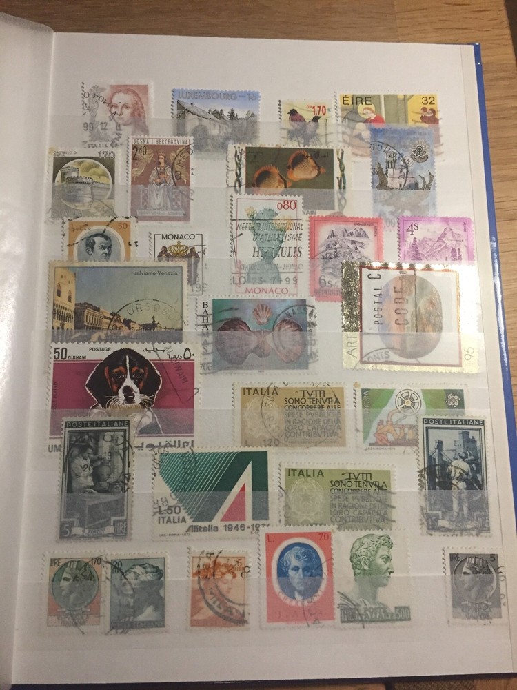 Complete 185 Stamp Binder Stamps