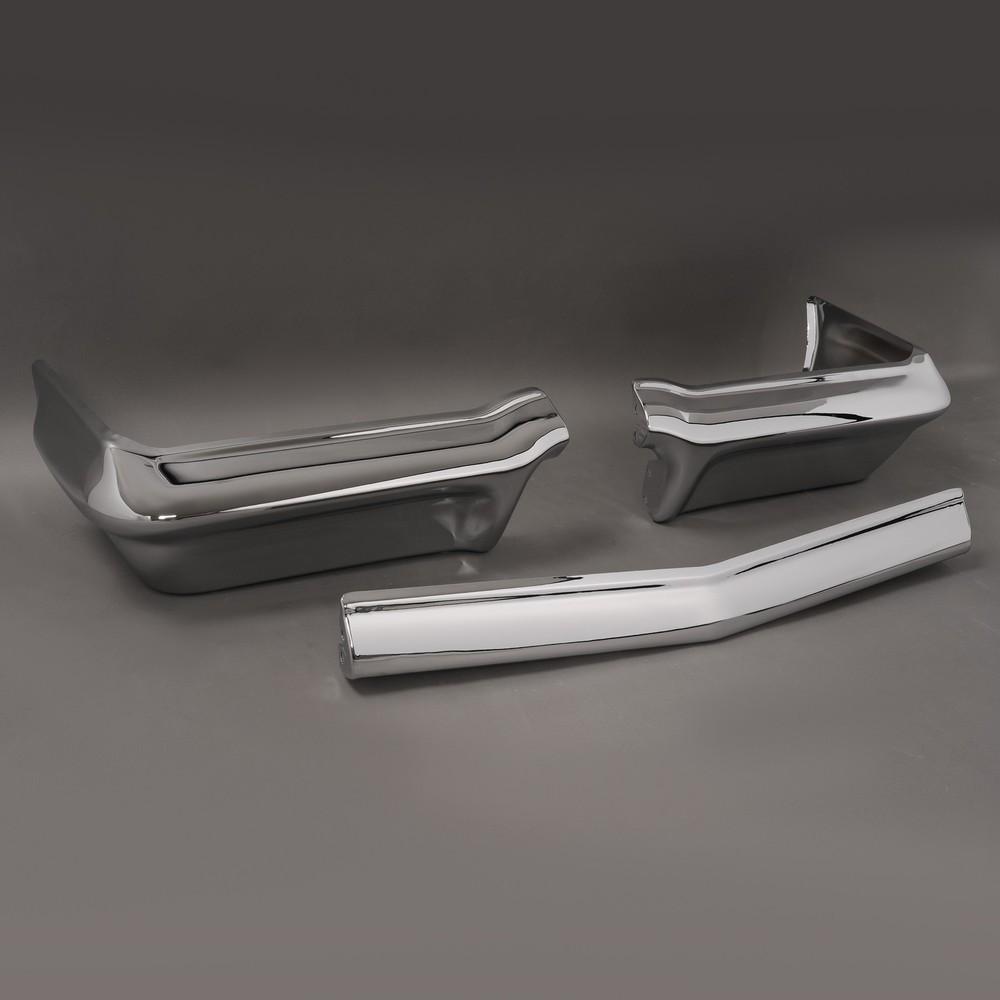 Chrome Front Bumper Panel Replacement Triple Set For Chevy Impala 1963 3PCS