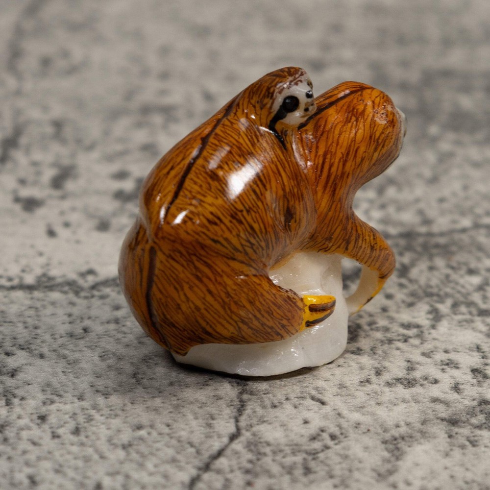 Sloth With Cub Tagua Carving