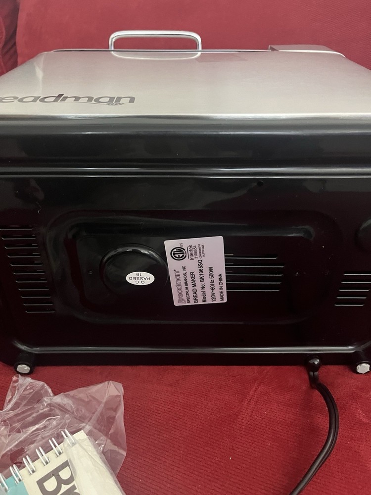 Breadman Professional BK1065SQ 2lb Bread Maker - Silver Chrome New Incomplete