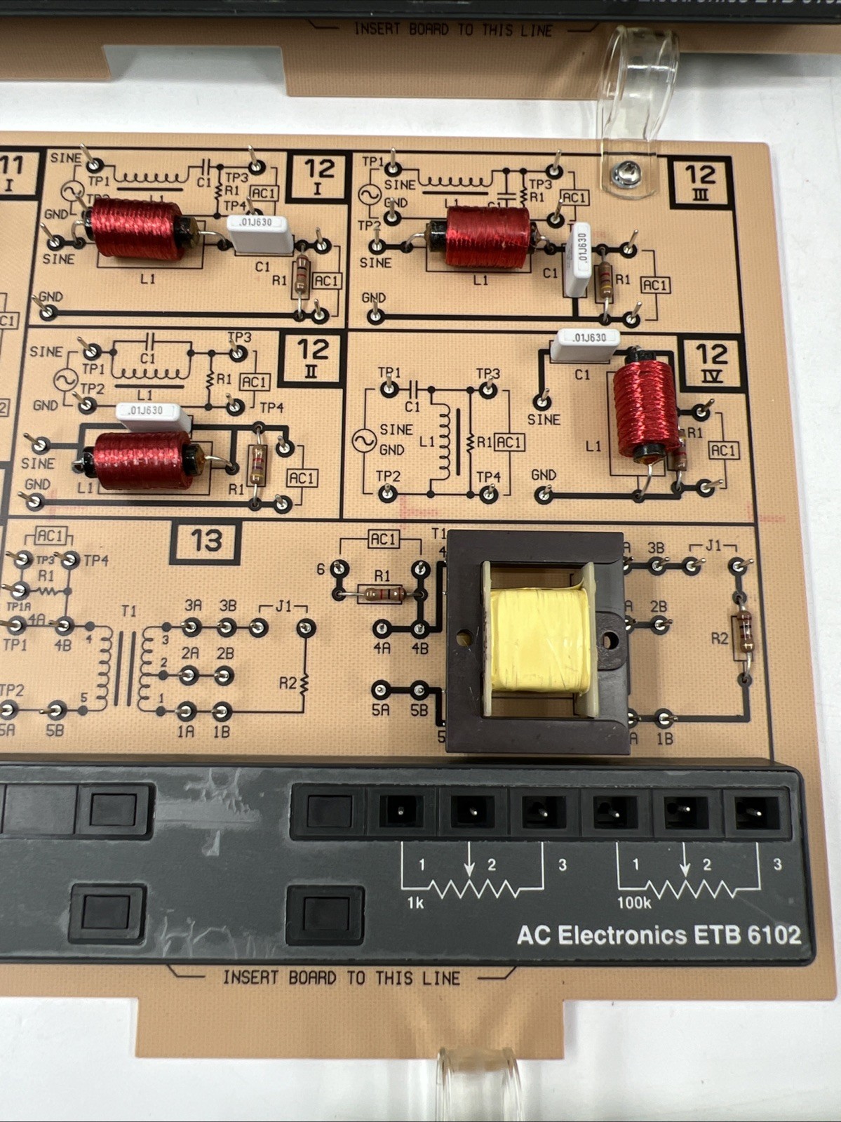 Heathkit Educational Systems ETB 6102 AC Electronics 5 Circuit boards w/Case