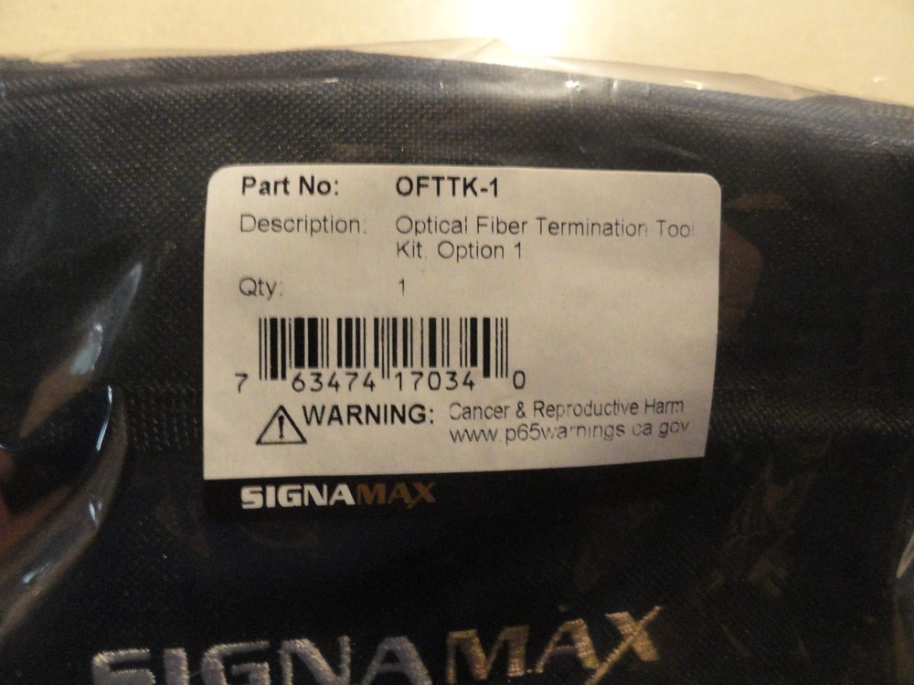 Fiber Optic Termination Tool Kit-Brand New -Never Opened