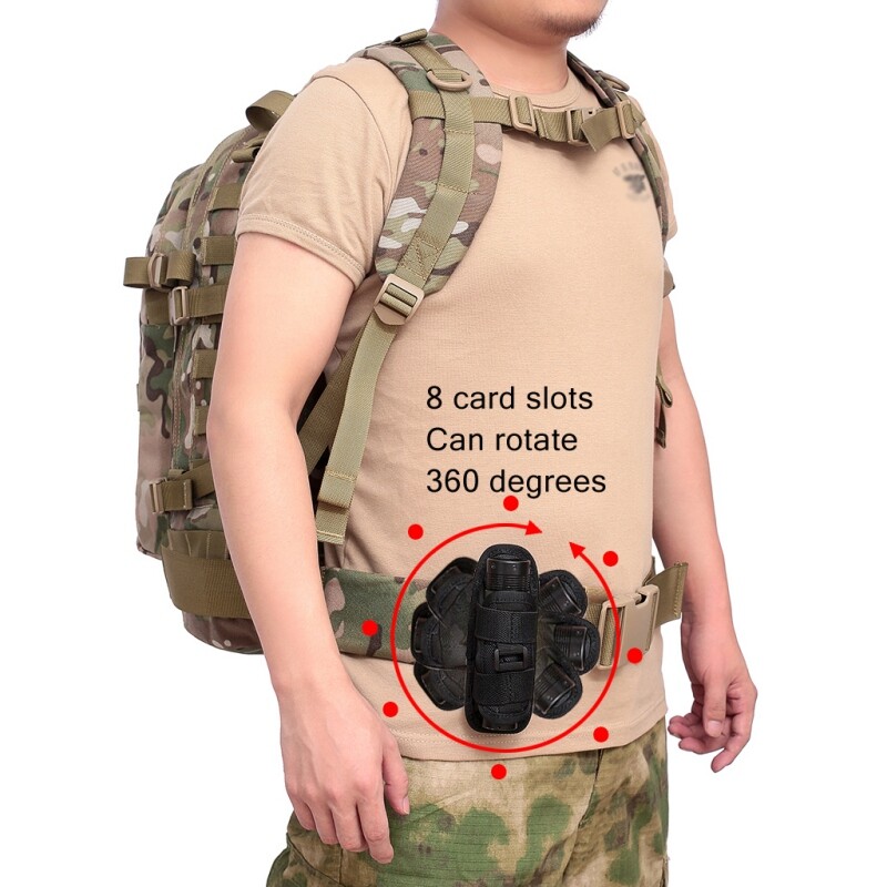 360° Rotating LED Flashlight Case With Belt