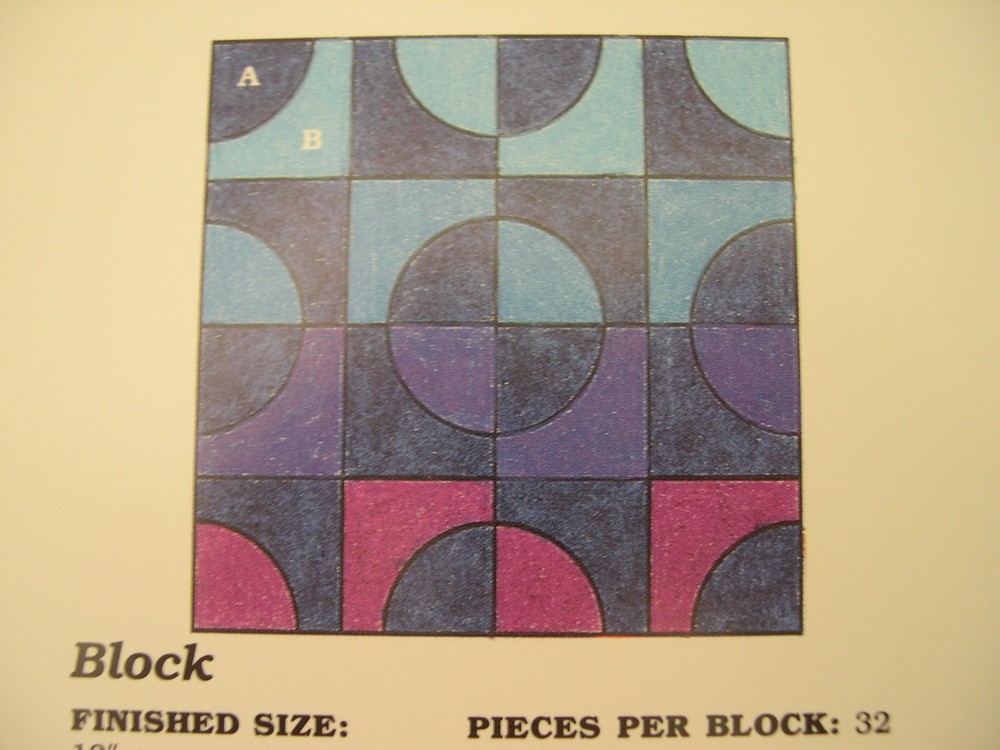 Mill Wheel Quilt Pattern Spinning Spools w/uncut plastic templates