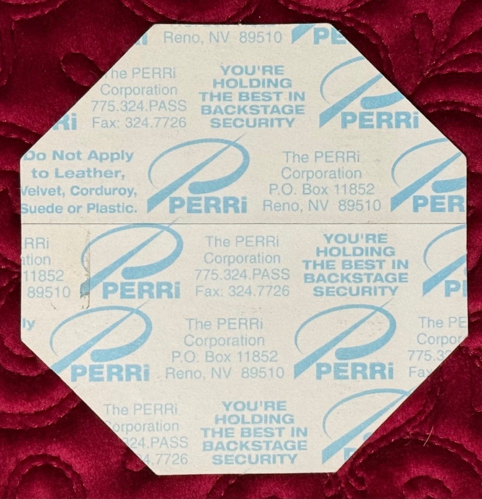 KISS PSYCHO CIRCUS IN 3-D PURPLE AFTER SHOW CONCERT TOUR PASS NEAR MINT & UNUSED