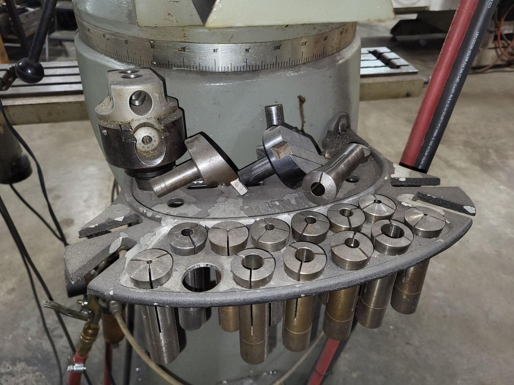 Sharp LMV-50 Vertical Mill w/3HP VS Head, PBD, PF, 9 x 50 Table