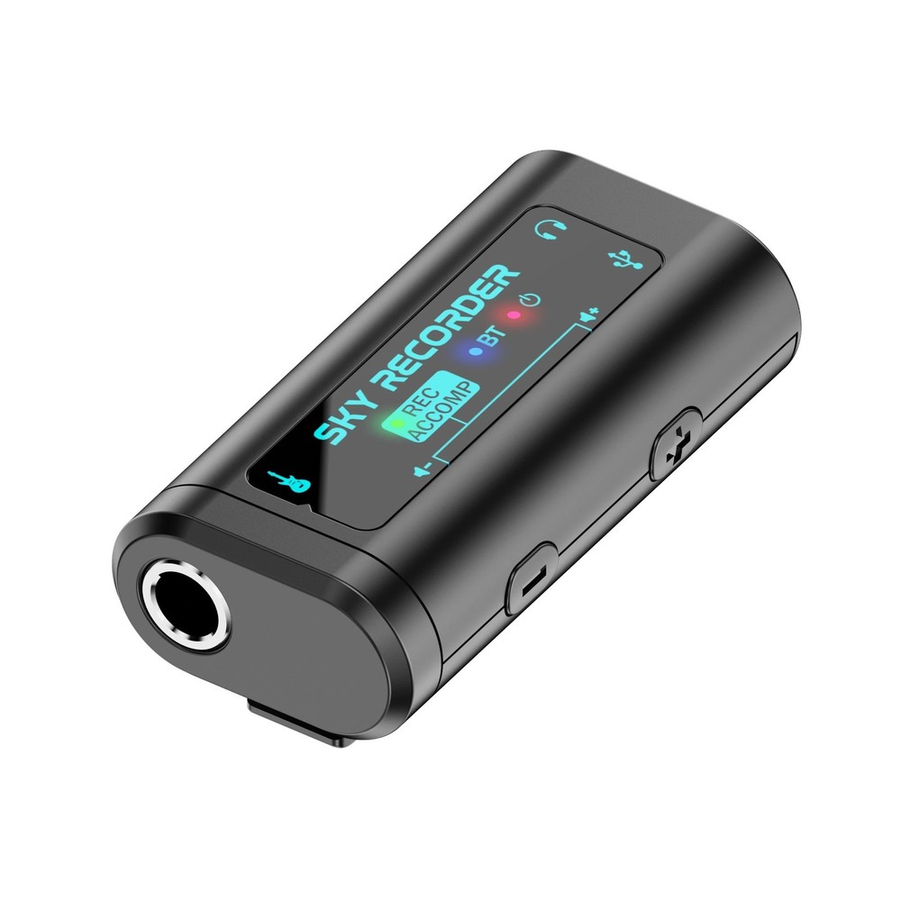 Portable HD Audio Interface - USB-C Multi-System Compatible for Guitar Recording