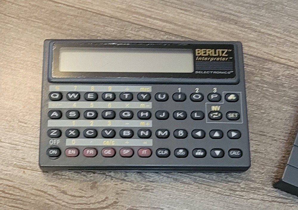 Berlitz Interpreter by Selectronics TR500 Five Language Translator Untested