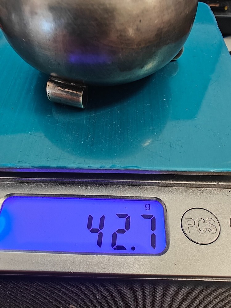 russian silver 84 enamel salt