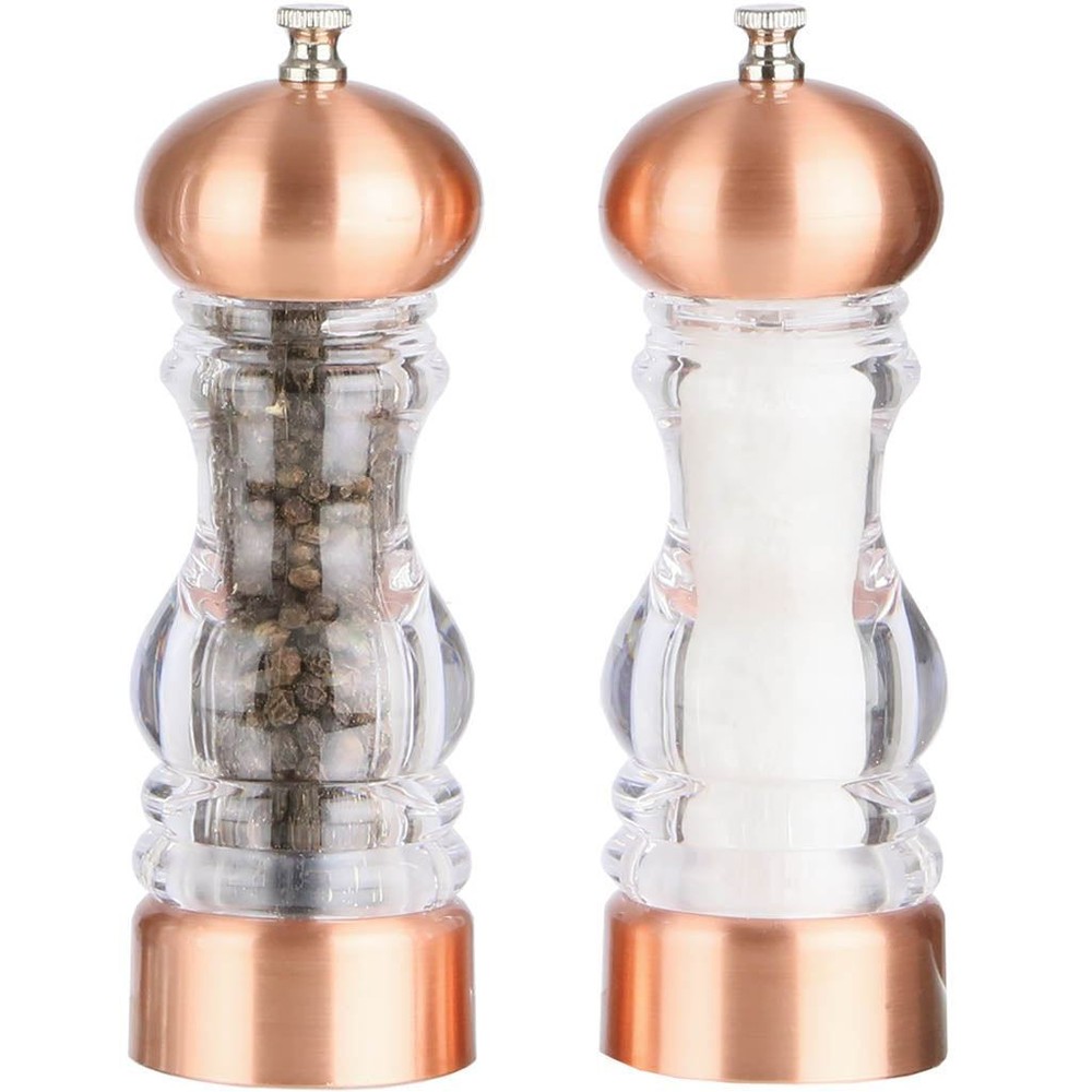 7" Vanguard Acrylic Pepper & Salt Mill Set