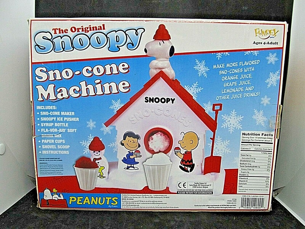 Peanuts The Original Snoopy Sno-Cone Machine