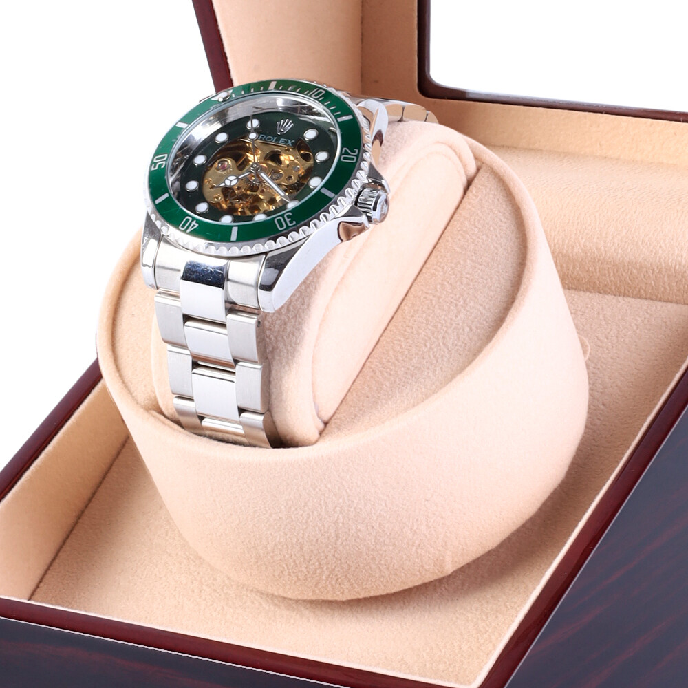 Single Automatic Watch Winder Storage Display Case Box With Silent Motor Gift