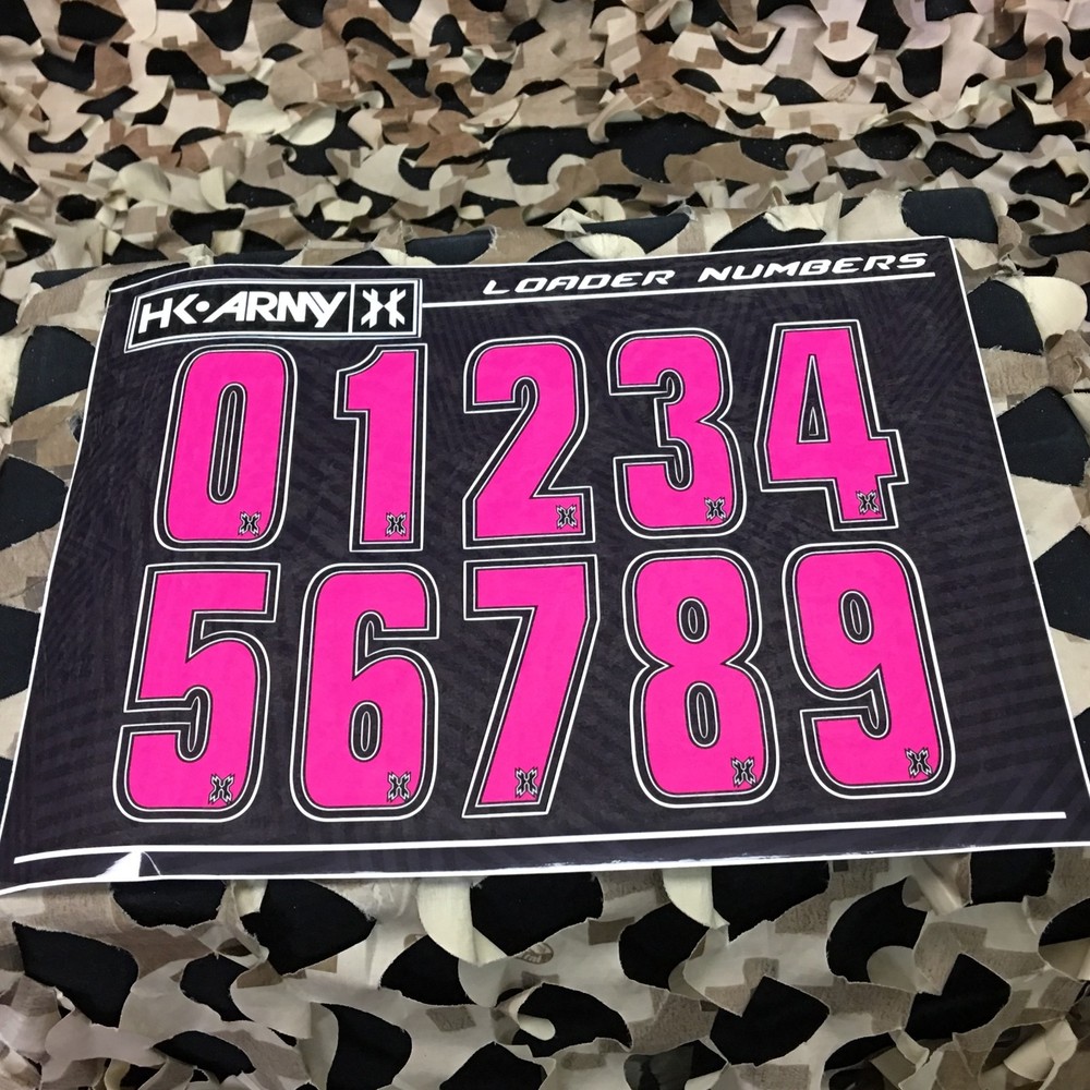 NEW HK Army Loader Numbers - Pink