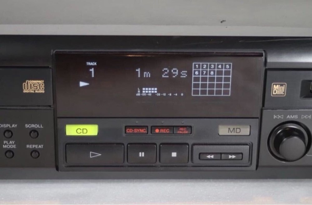 SONY MXD-D1 CD/MD Deck Working Confirmed