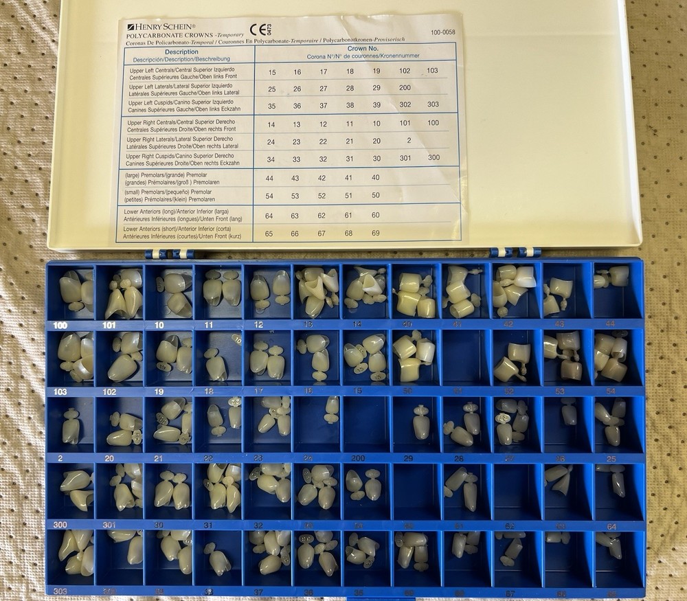 Polycarbonate Dental Crown Temps