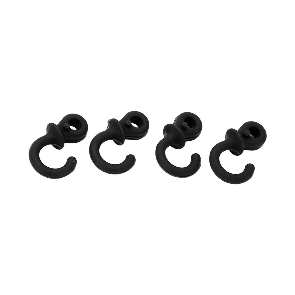 4x Archery String Silencers Monkey Tail Compound Bow String Stabilizer Black