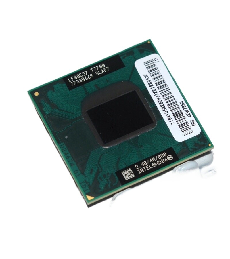 Intel Core 2 Duo T7700 2.4 GHz 800MHz Processor Socket P CPU SLAF7 SLA43