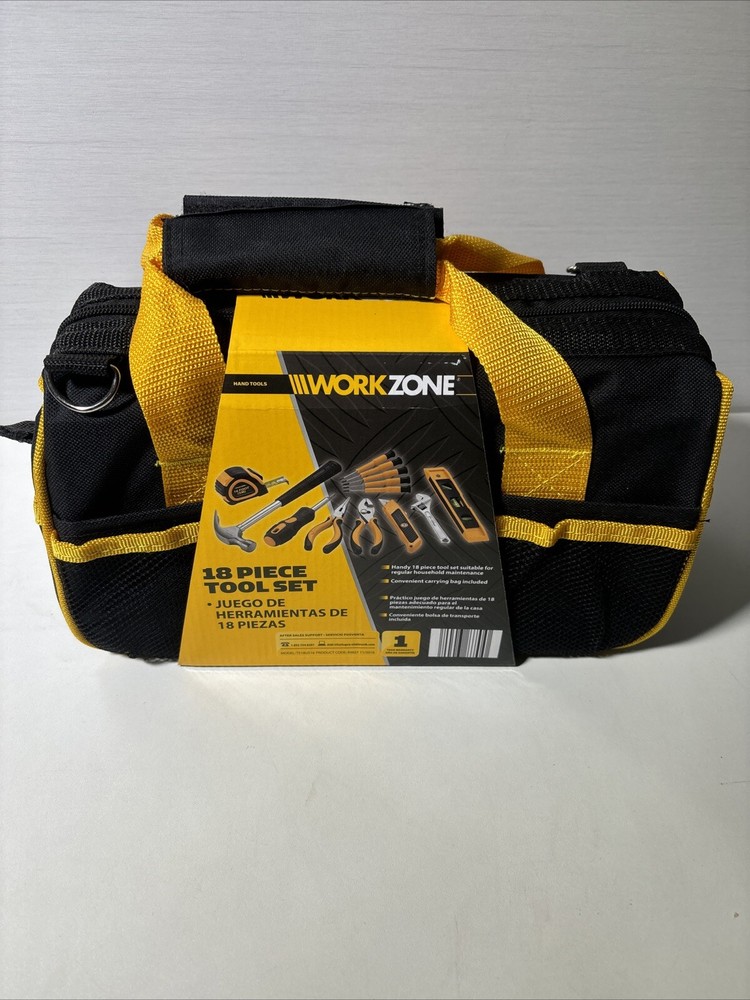 NEW Work Zone 18 Piece Tool Set.