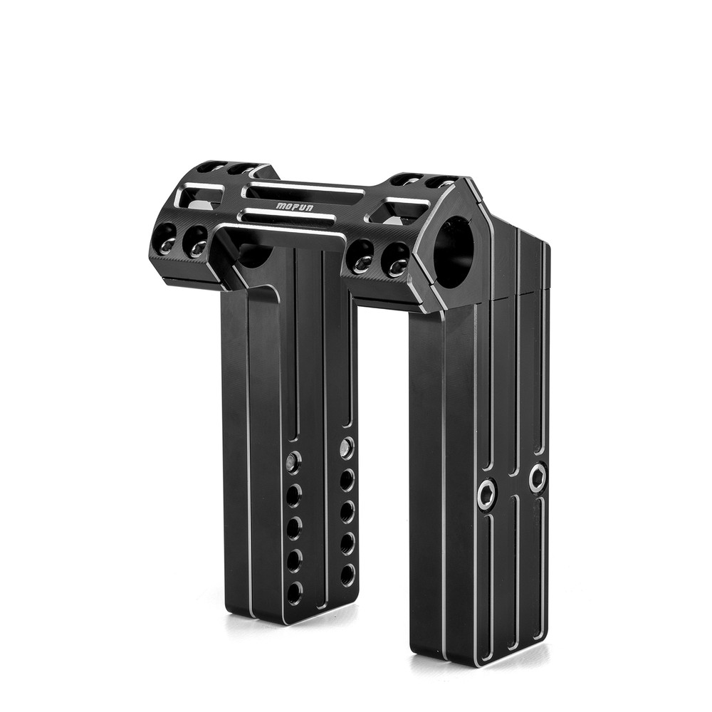6"-8" Adjustable Pullback Handlebar Riser Clamp For Harley Softail Fat Boy Slim