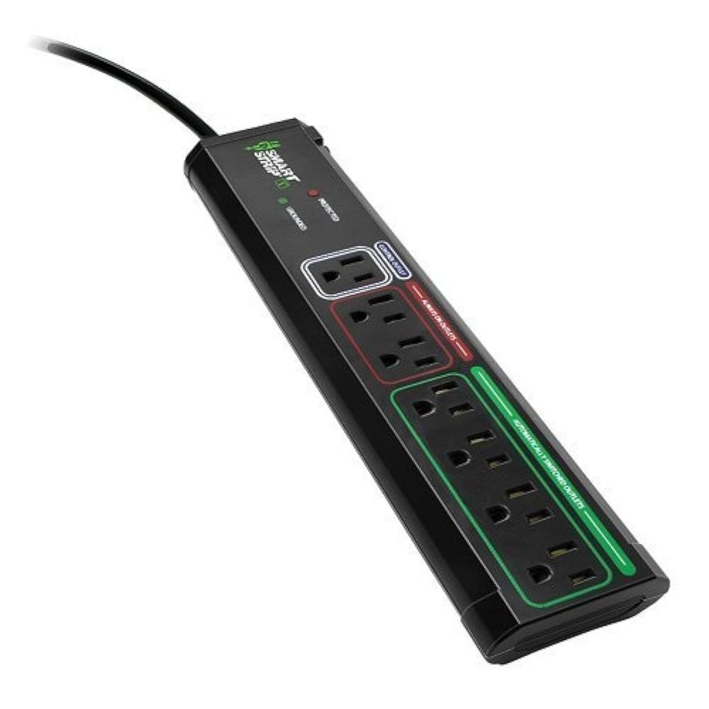 Smart Strip ECG-7MVR Energy Saving Surge Protector with Autoswitching Technol...