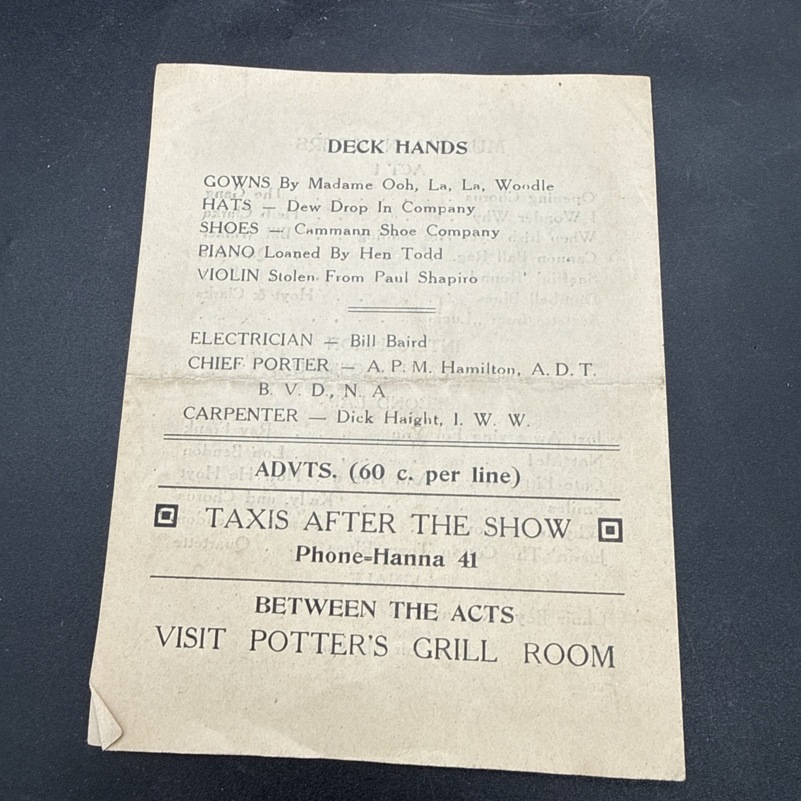 WWI 102nd Field Signal Battalion S.S. Hollandia Troop Ship Steamship Minstrel