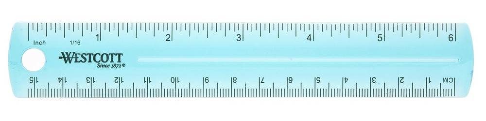 Plastic Ruler, 6-Inch, 00412