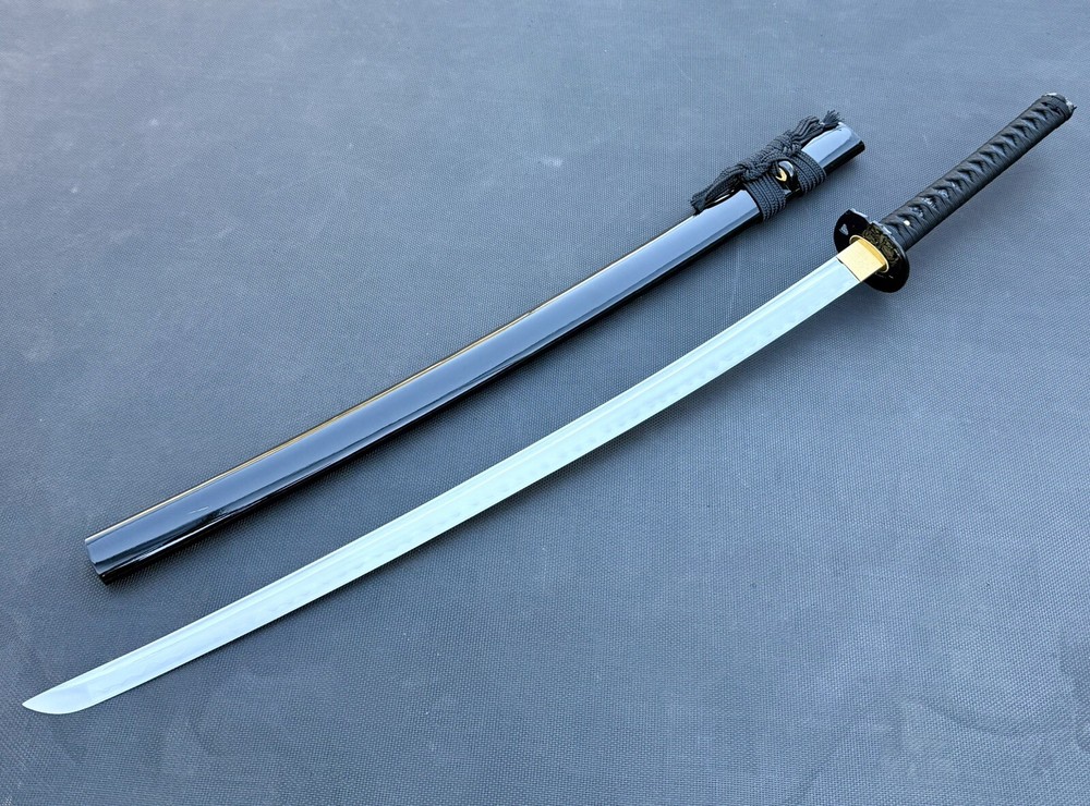 Handmade Razor Sharp Katana Sword Clay Tempered T10 Steel Blade Samurai Sword