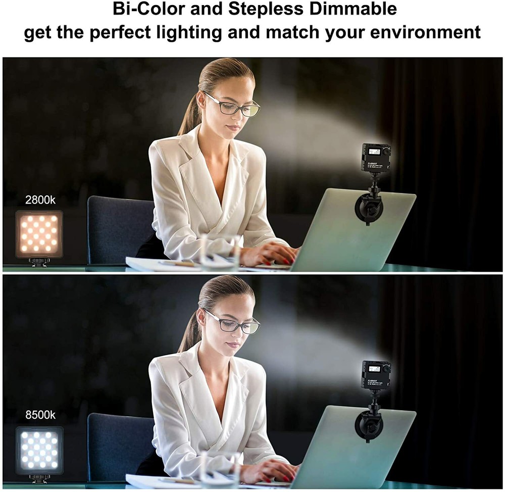Flashoot Mini LED Light For Video-Conferencing, Zoom, Webcam