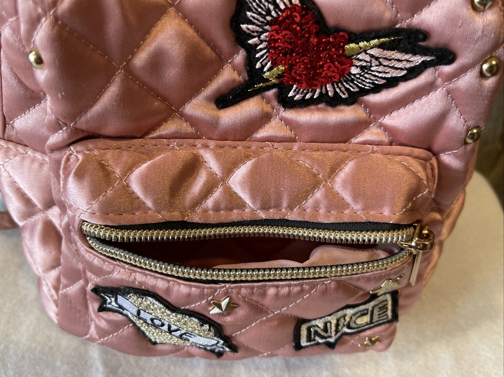 The Childrens Place Pink Patch Mini Quilted Backpack