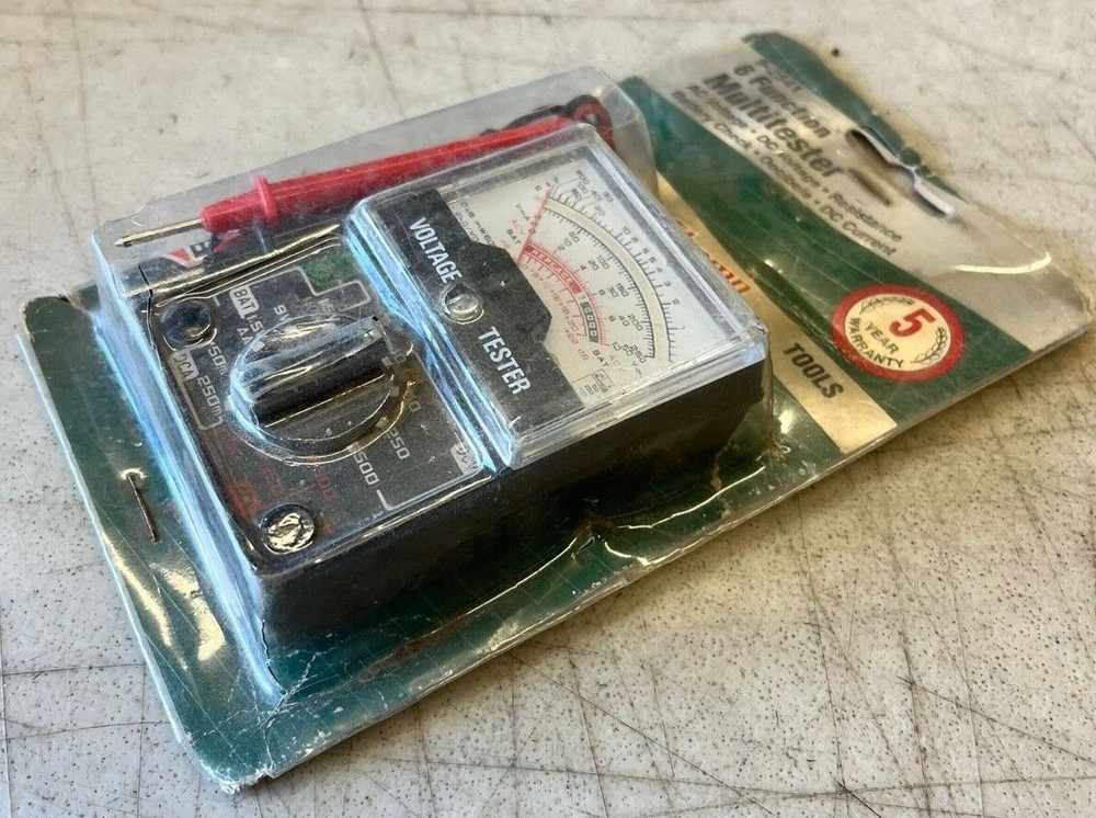 NOS Champ 6-Function Multi-Tester W/Positive & Negative Probes #9-2541 Fast Ship