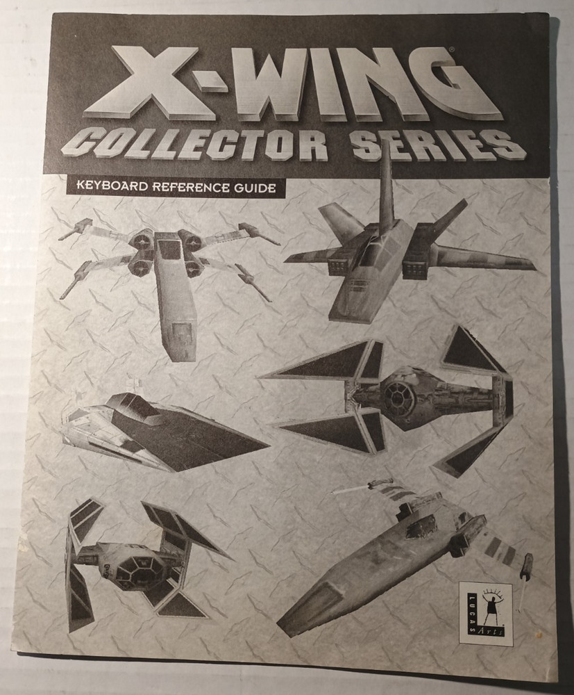 X-Wing Collector Series Instruction Manual and Keyboard Reference Guide See Pics