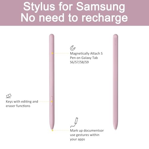 Compatible with Galaxy Tab S6 Lite Pen Replacement Compatible with Samsung Pink