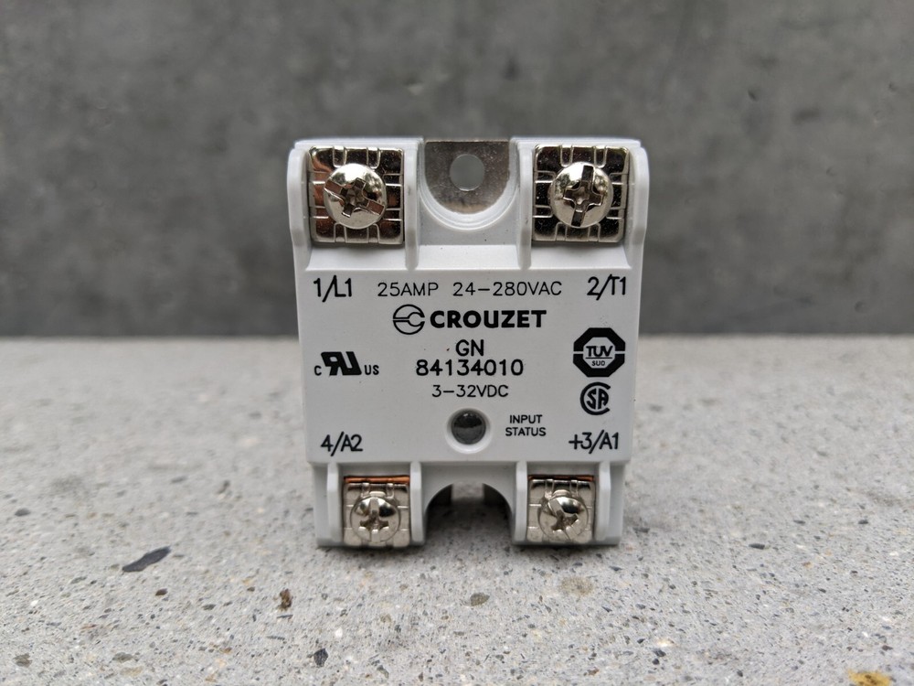 (New) Crouzet GN 84134010 Solid State Relay 25Amp 24-280VAC