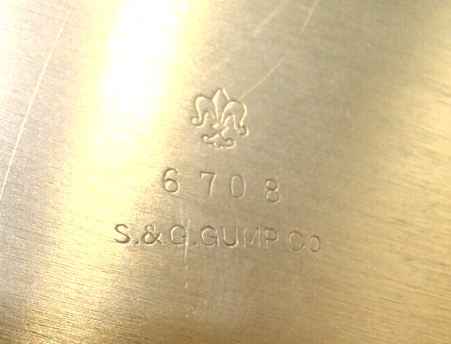 Vintage Gumps Silverplate Silent Butler