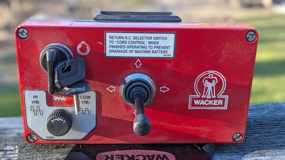 Wacker Neuson RT Transmitter Remote Control for Walk Behind Compactors